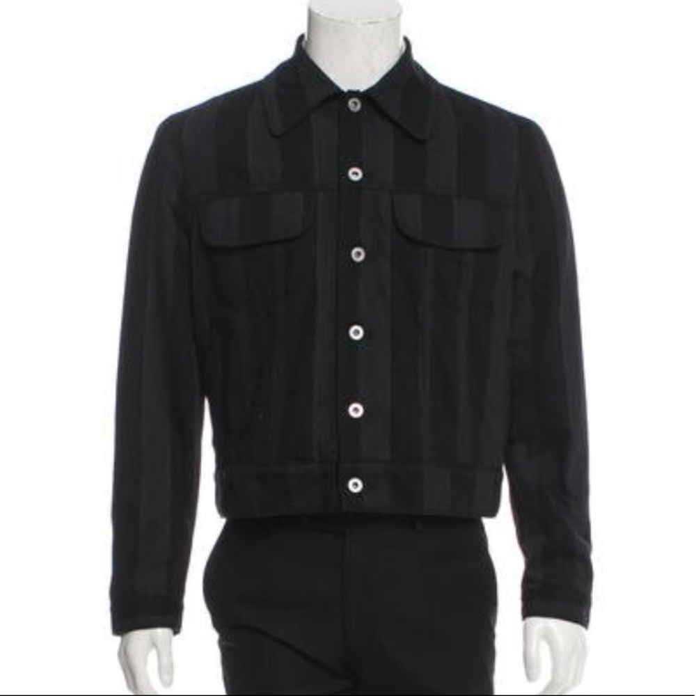 Burberry Striped Denim Jacket